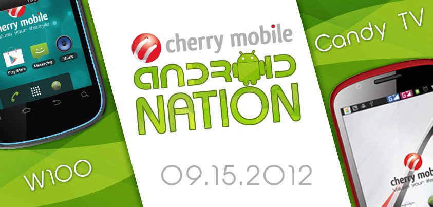 Cherry Mobile W100 and Candy TV Promo Graphic