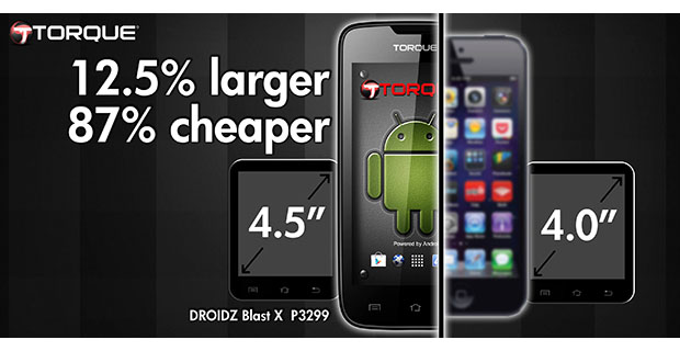 Torque Droidz Blast X: A Smartphone With a 4.5″ Screen for Just Php3,299!