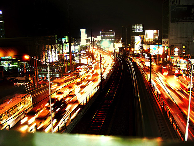 Manila Traffic at Night