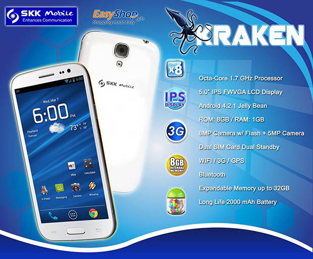 SKK Mobile Kraken: The Most Affordable Octa Core Superphone Yet?