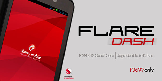 Cherry Mobile Flare Dash: Quad Core CPU and 4 Inch IPS for Php3,699!