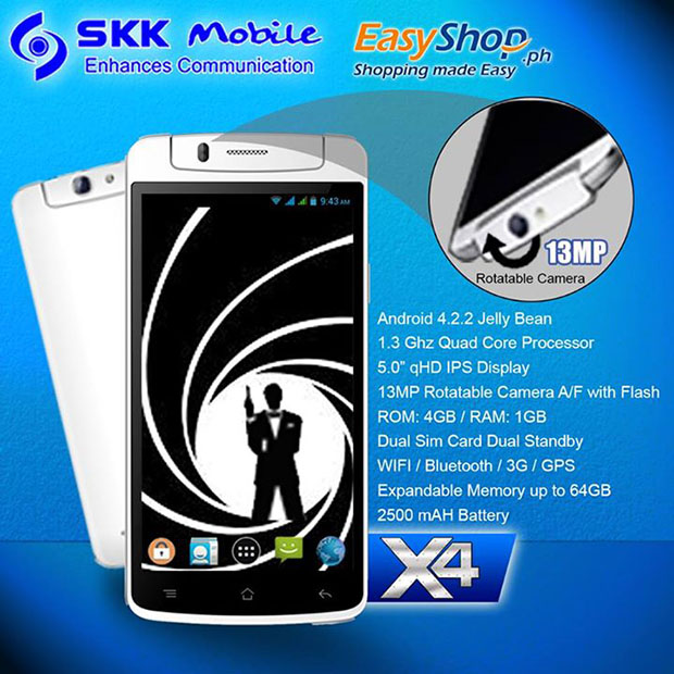 SKK Mobile X4: An Affordable Oppo N1 Clone!
