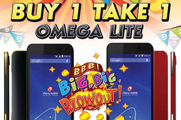 Cherry Mobile Omega Lite Buy 1 Take 1 Sale Goes Nationwide From June 12 to 15!