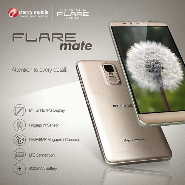 Cherry Mobile Flare Mate Now Official with 6 Inch Full HD Screen and Fingerprint Scanner!