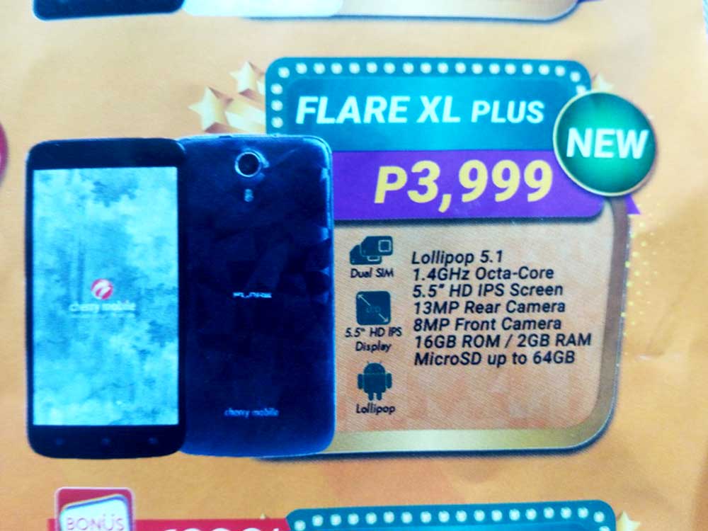 Cherry Mobile Flare XL Plus Leaked Ahead of Official Launch!