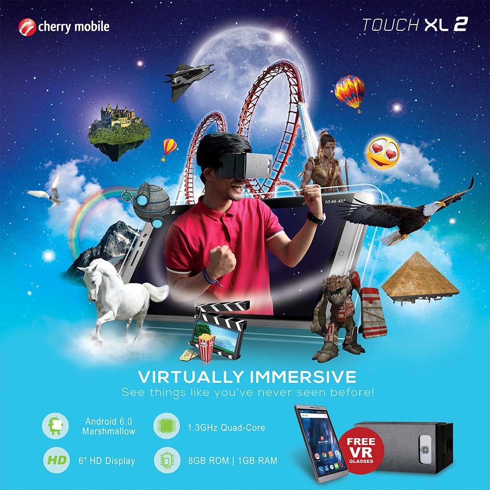 Cherry Mobile Touch XL 2 Now Available, Comes with Free VR Headset!