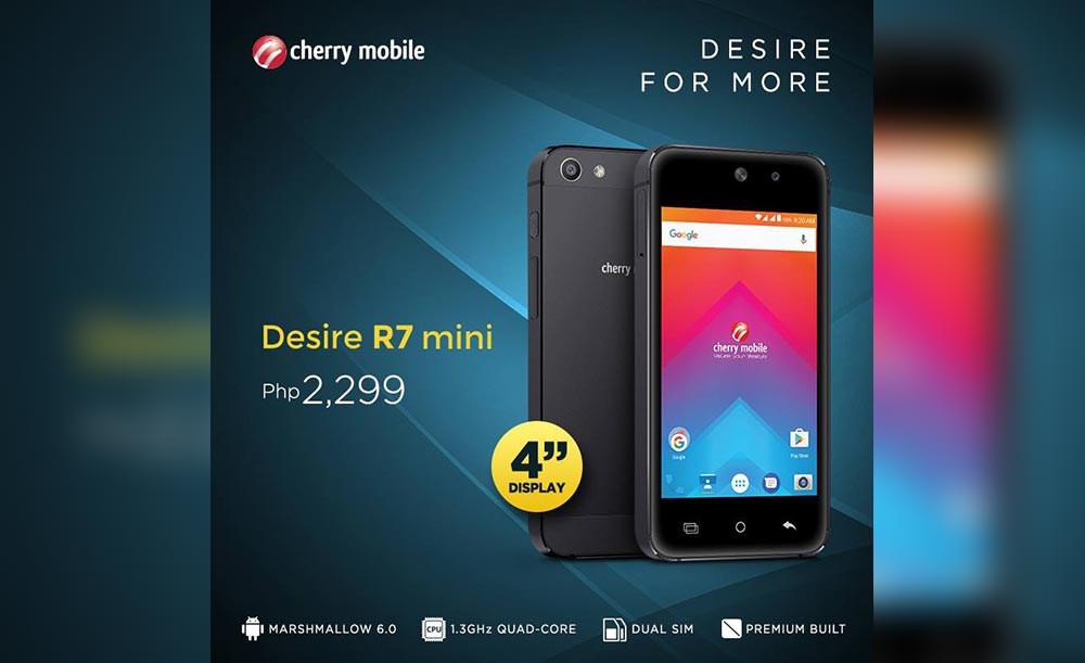 Cherry Mobile Desire R7 Mini and Desire R7 Lite Announced!