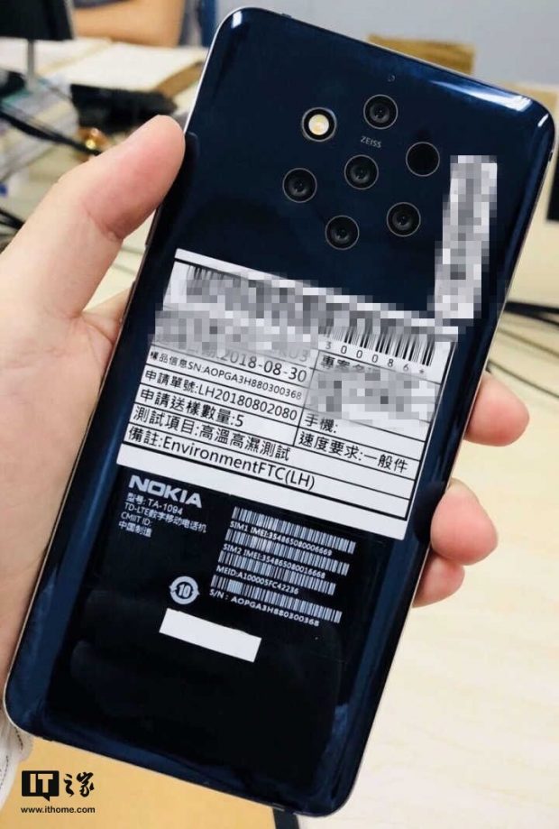 Alleged Leak Shows Nokia 9 With a Whopping 5 Cameras!