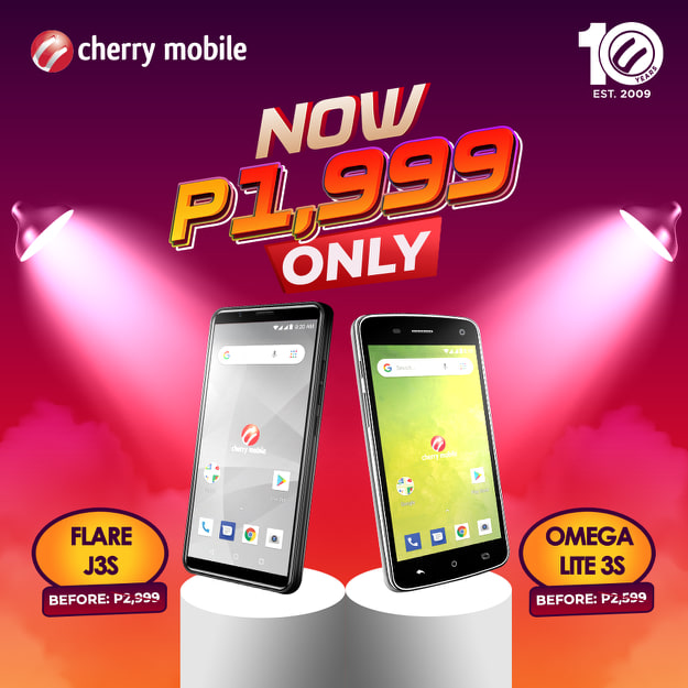 The Cherry Mobile Flare J3S and Omega Lite 3S are Now Just Php1,999!